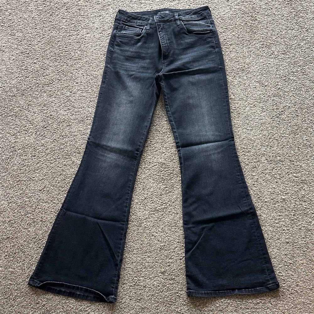 Kut from the Kloth Black Faded Flare Jeans